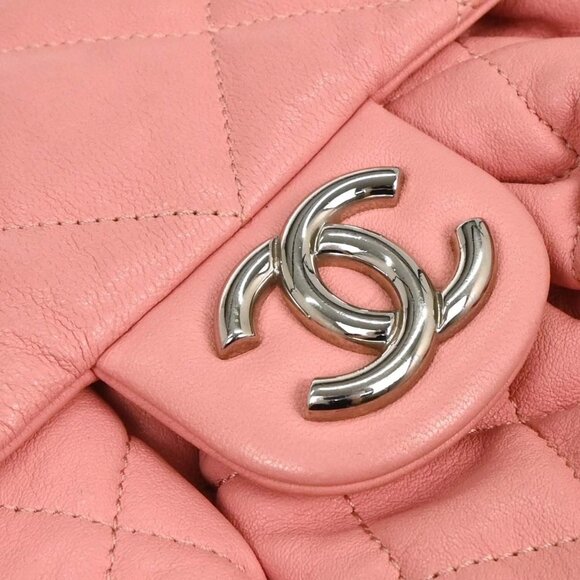 Chanel Pink Calfskin Around Chain Shoulder Bag 135121 - Picture 5 of 10